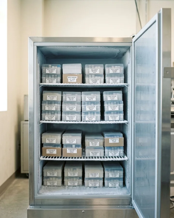 Cold storage, −20 °C